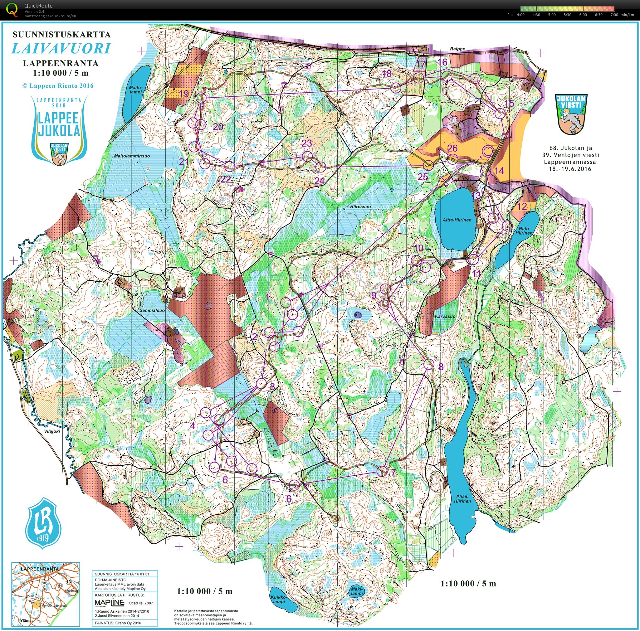 Jukola 2nd leg (18-06-2016)